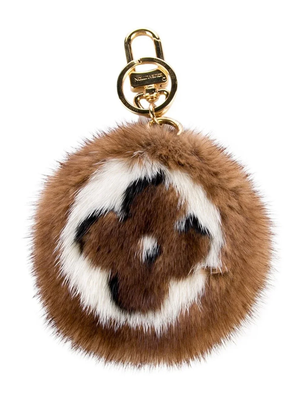 Brand NEW! Rare!!! Louis Vuitton Mink Fleur Bag Charm & Key Ring COMES WITH COA!